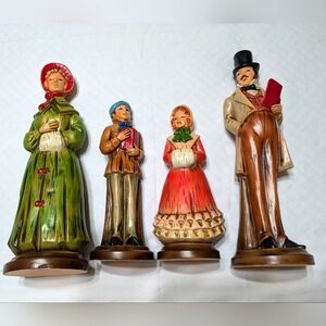 Vintage Christmas carolers family